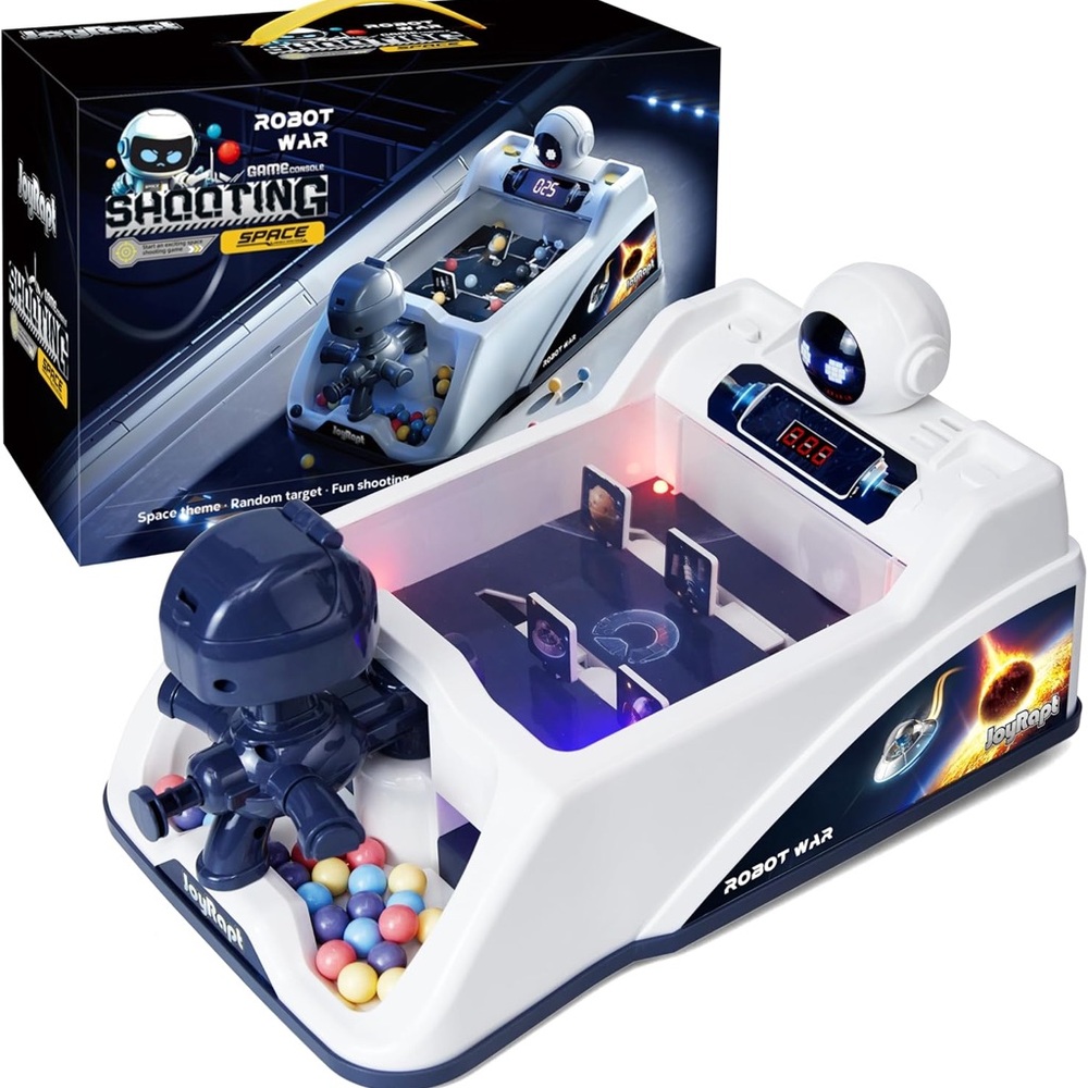 Robot War Space Shooting Game with Digital Score Tracker